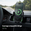 Suporte Veicular com Carregamento Wireless – Dirija com Mais Praticidade