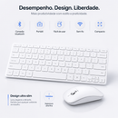 Teclado Bluetooth Compacto – Mais Produtividade em Qualquer Lugar
