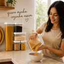 Potes Herméticos – Alimentos Frescos e Cozinha Organizada